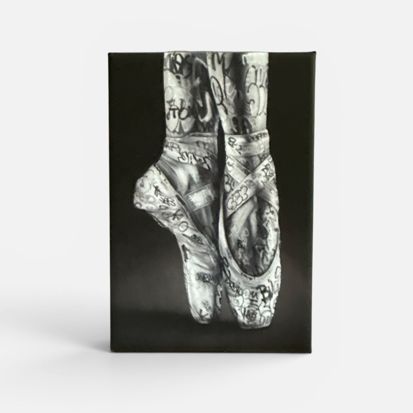 Magnet rigide pointes ballet graffiti street art Le Tag des Cygnes Onemizer