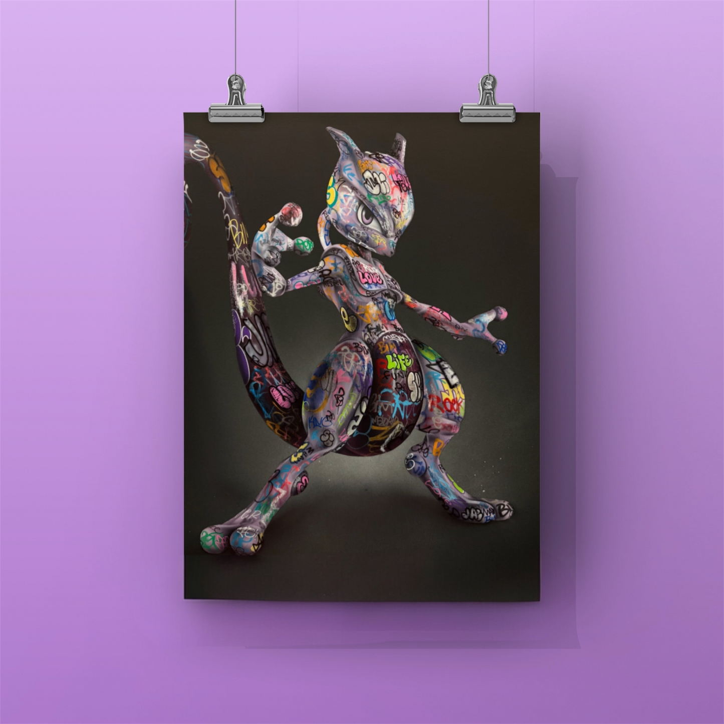 💜 “Mewtwo much” 💜 Art poster