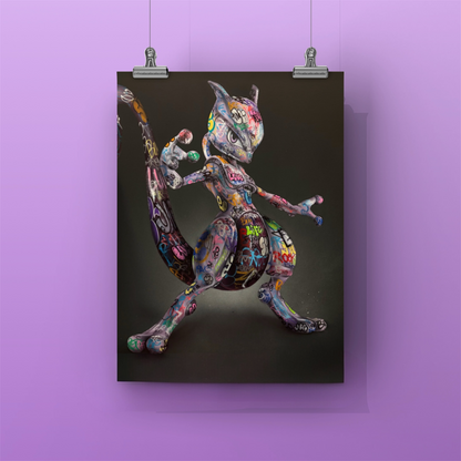 💜 “Mewtwo much” 💜 Art poster