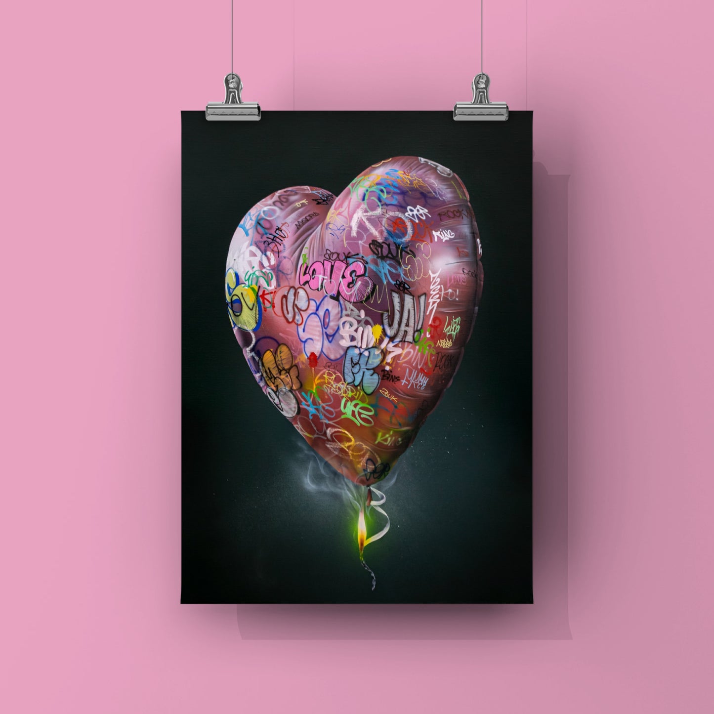 BURNING LOVE - AFFICHE PREMIUM - OPEN EDITION