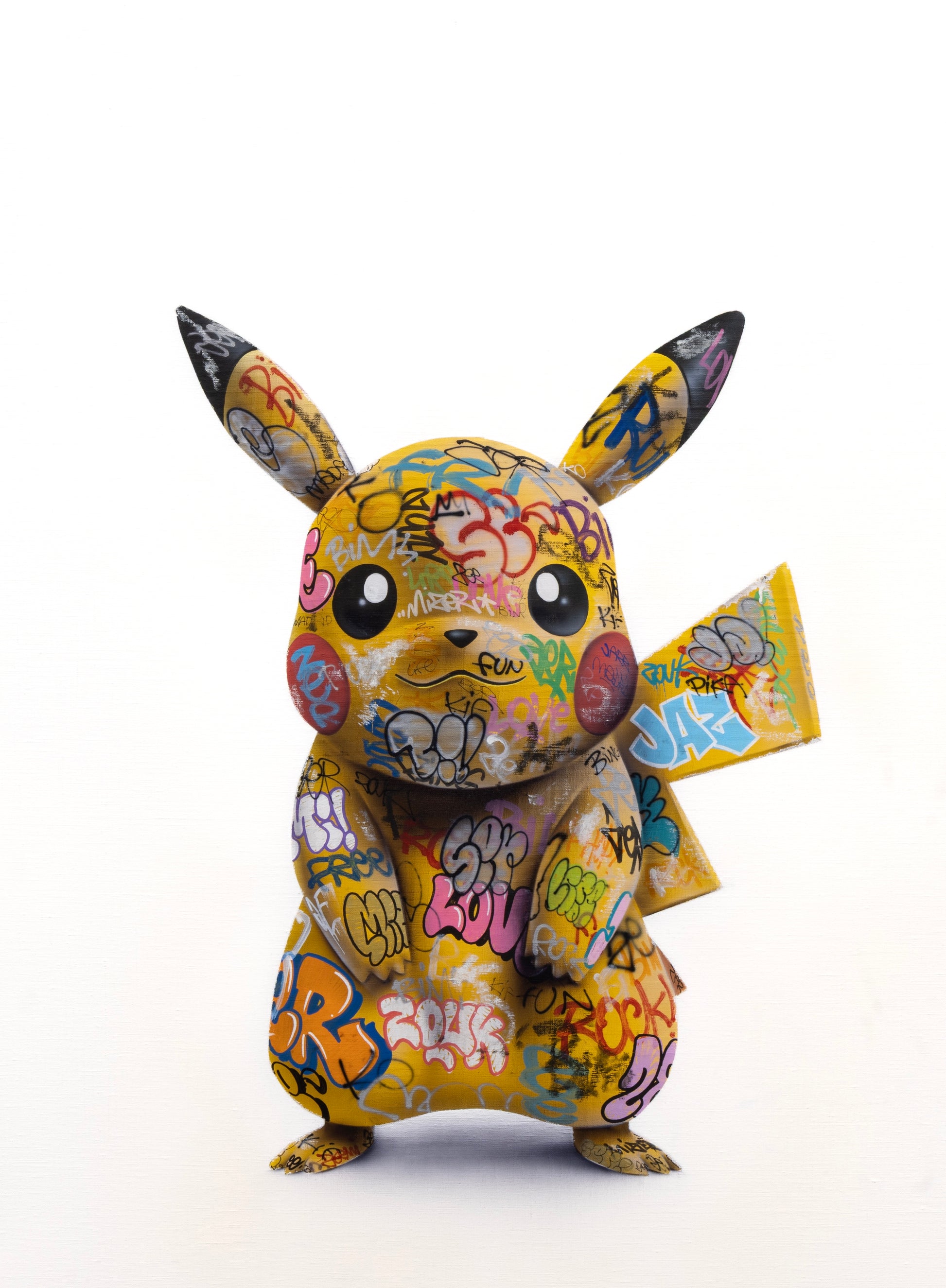 Affiche Pikachu revisité street art Onemizer cadeau fan Pokémon