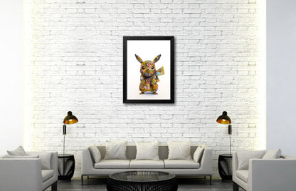 Affiche street art Pikachu Onemizer décoration salon mur