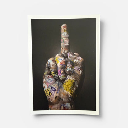 Carte postale street art majeur graffiti Fuck (w)All Onemizer
