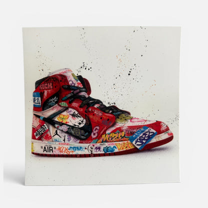 Carte postale street art sneaker graffiti Nike Sam Air Onemizer