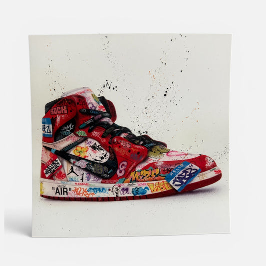 Carte postale street art sneaker graffiti Nike Sam Air Onemizer