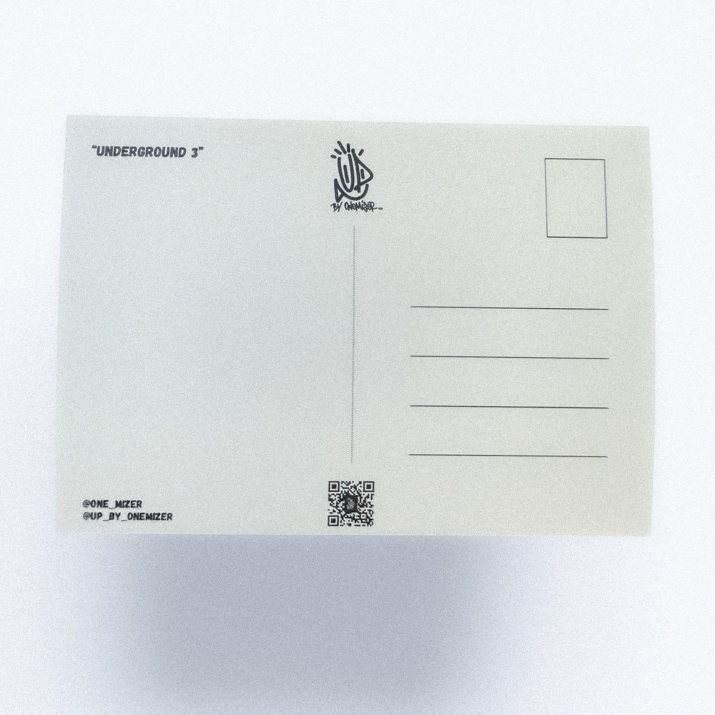 Carte postale verso format postal UP by Onemizer Underground 3