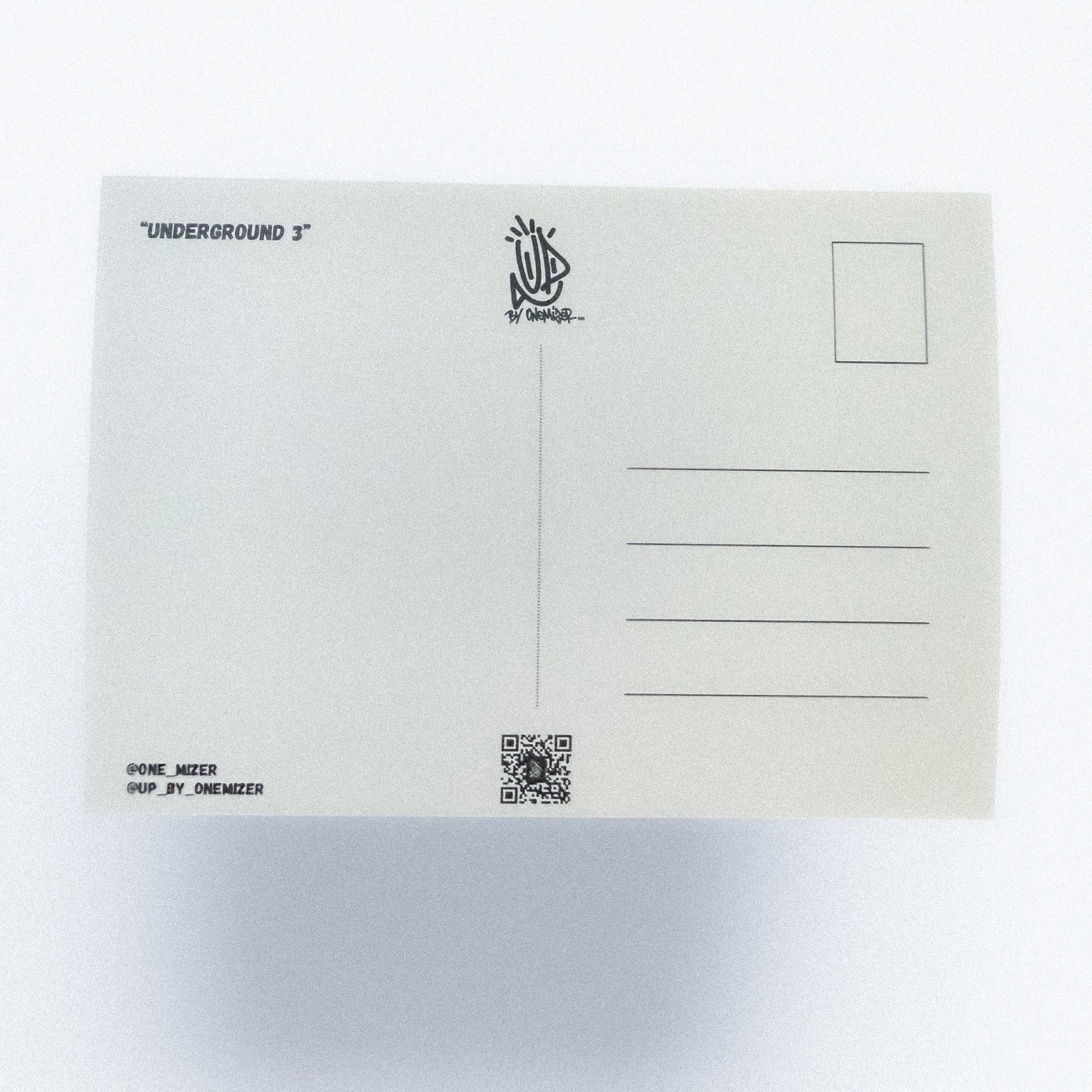 Carte postale verso format postal UP by Onemizer Underground 3