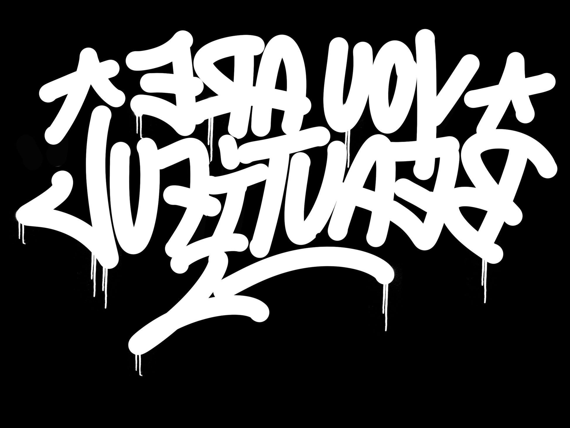 Zoom sur le graffiti You are Beautiful, message secret inversé