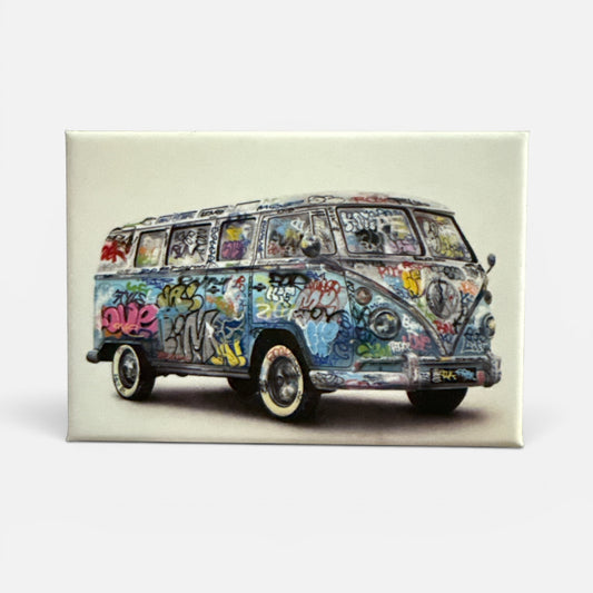 Magnet rigide Combi VW graffiti street art Fillmore Onemizer