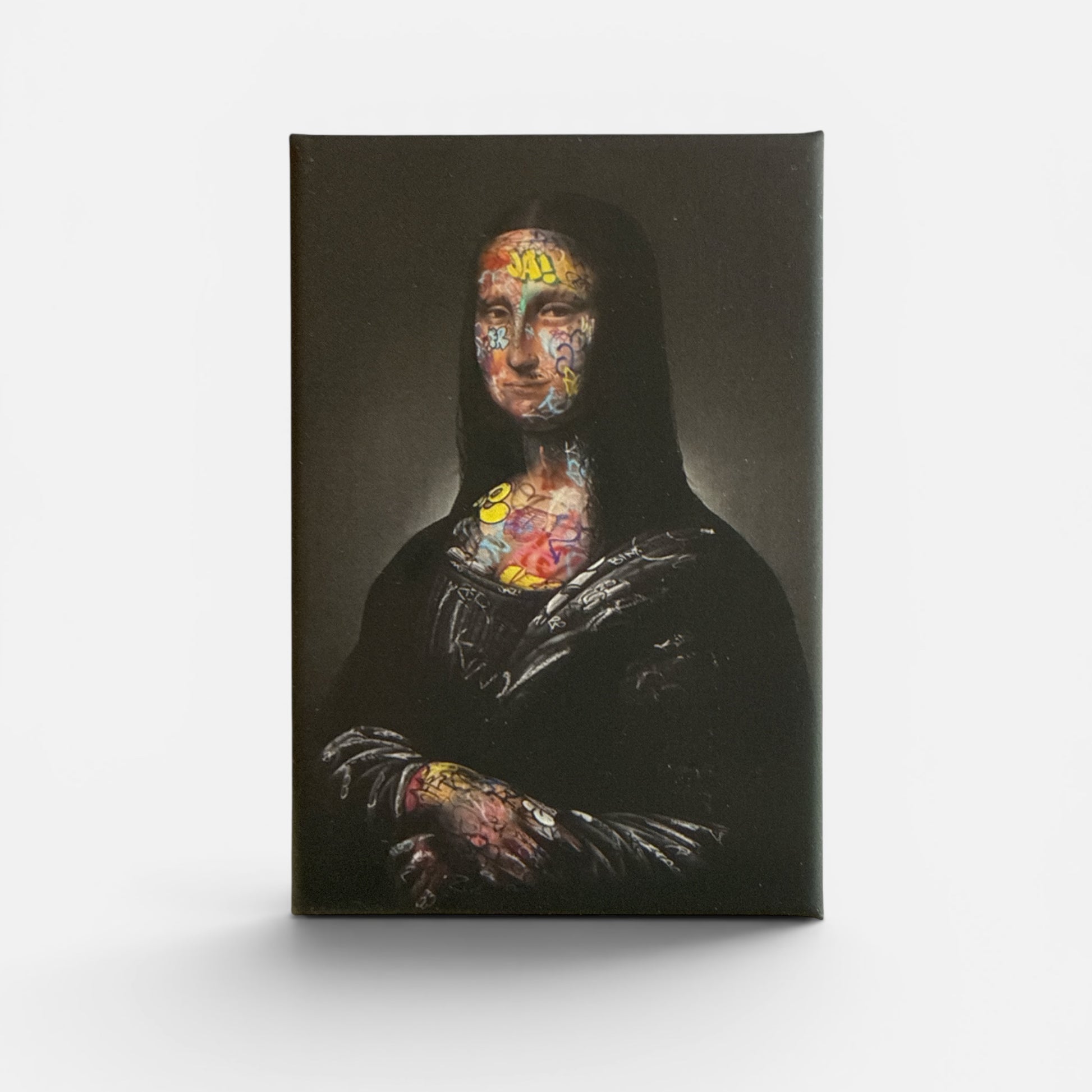 Magnet rigide Joconde graffiti street art Mona Fitigra Onemizer
