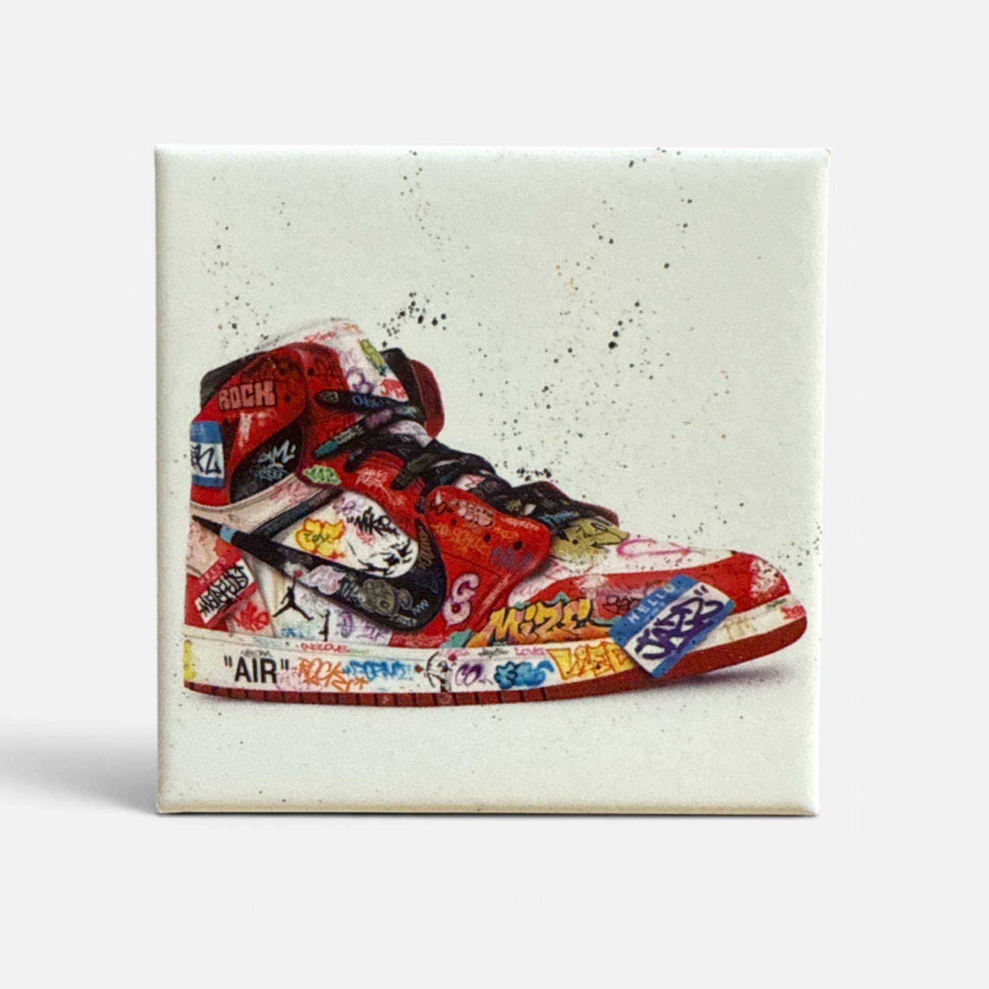 Magnet rigide sneaker graffiti street art Nike Sam Air Onemizer