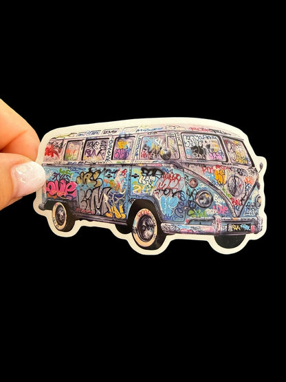Sticker vinyle Combi VW graffiti street art Fillmore Onemizer
