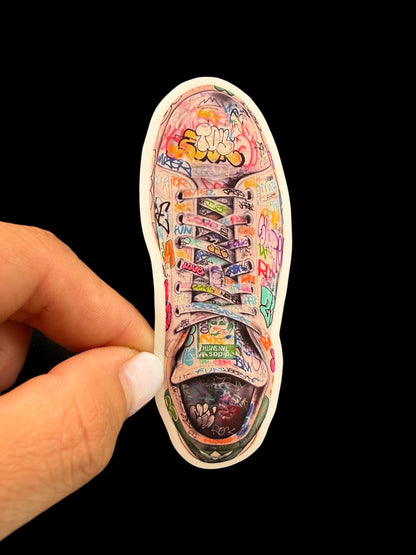 Sticker vinyle sneaker graffiti street art Stan Onemizer