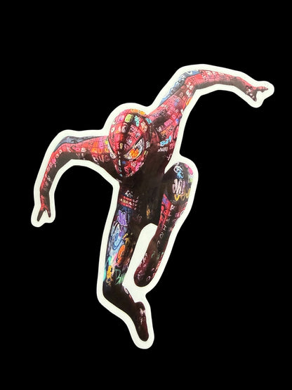 Sticker vinyle brillant Spiderman recouvert de graffitis Onemizer