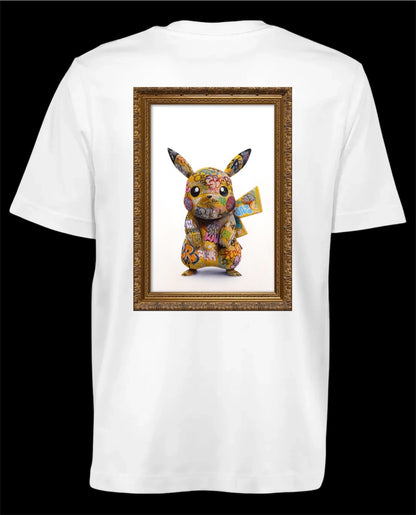 T-shirt street art Ça Pik Pik Onemizer édition limitée dos Pikachu graffiti cadre doré