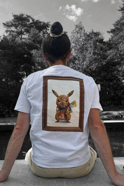 T-shirt street art Pikachu graffiti Onemizer porté vue dos édition collector
